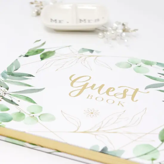 bloom daily planners Guest Book, 7" x 9", Eucalyptus {2}
