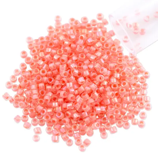 Miyuki Delica Seed Bead 11/0 Color Lined Salmon {1}
