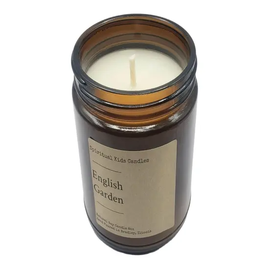 English Garden Soy Candle 8oz 35-40 Hours Poured with All Natural Soy wax and Fragrant/Essential Oils! | Floral Candle {4}