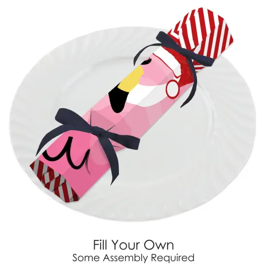 Big Dot of Happiness Flamingle Bells No Snap Tropical Christmas Party Table Favors DIY Cracker Boxes Set of 12 {3}