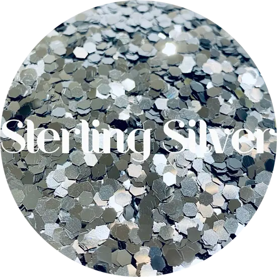 Polyester Glitter - Sterling Silver by Glitter Heart Co.&trade; {1}