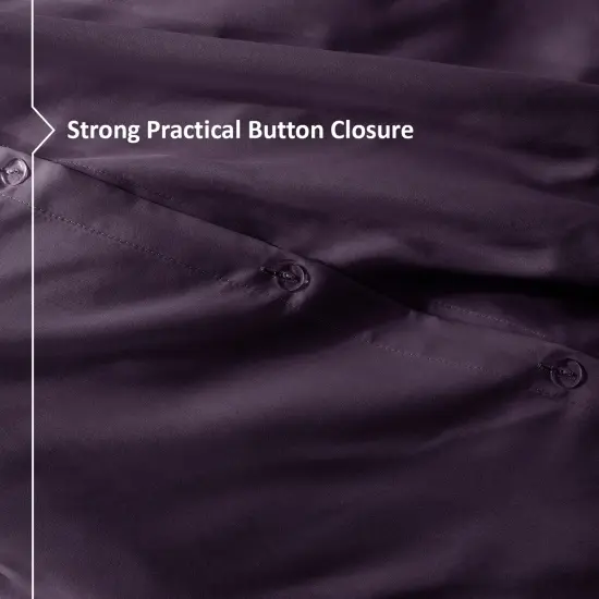 Nestl Double Brushed Microfiber Duvet Cover Set Purple {6}