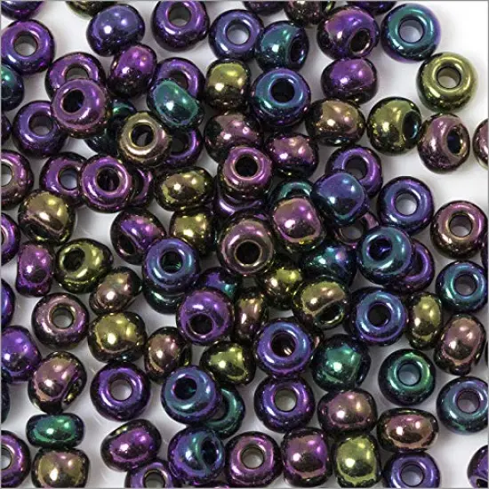 Czech Seed Beads - 6/0 Purple Iris (10 Grams) {2}