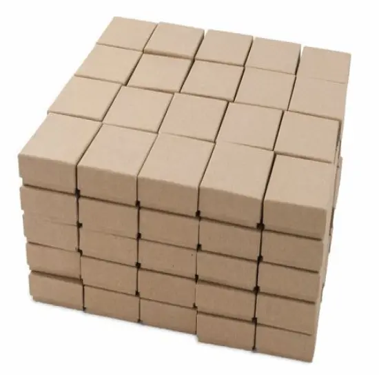 Kraft Cotton Filled Jewelry Box #11 (Case of 100) {1}