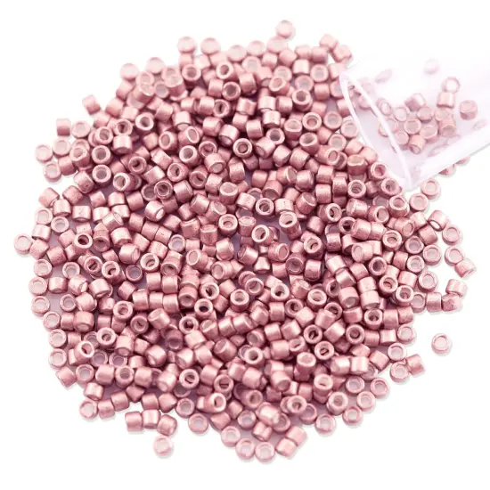 Miyuki Delica Seed Bead 11/0 Galvanized Semi-Matte Dusty Rose {1}