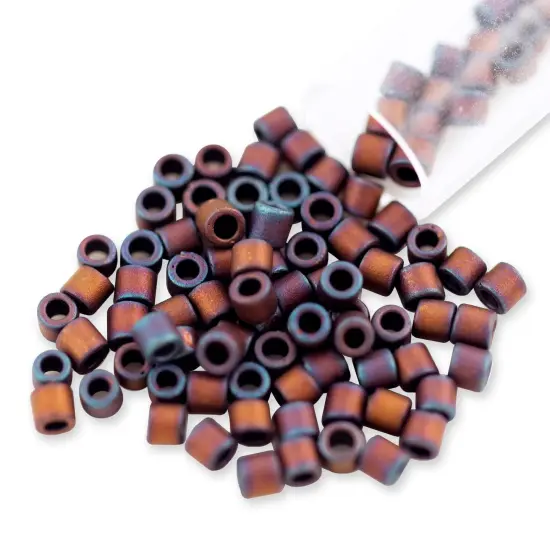 Miyuki Delica Seed Bead 8/0 Metallic Matte Purple Iris {1}