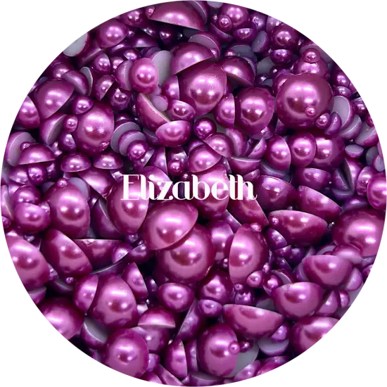 Flatback Resin Pearl Mix - Elizabeth by Glitter Heart Co.&trade; {1}