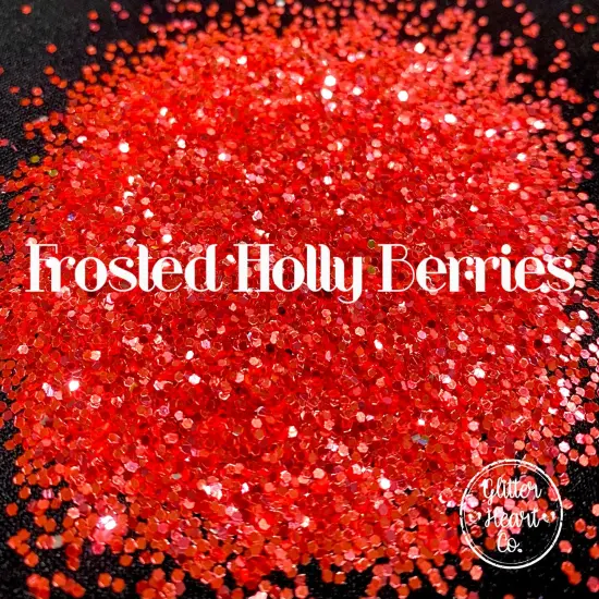 Polyester Glitter - Frosted Holly Berries by Glitter Heart Co.&trade; {3}
