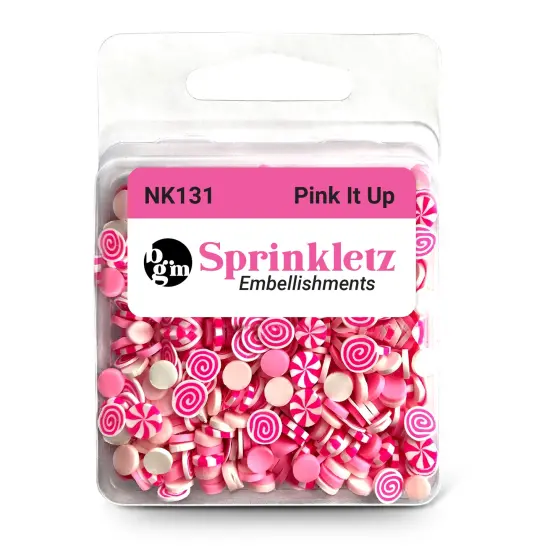 Buttons Galore Colorful Polymer Clay Embellishments for Craft Scrapbooks Cardmaking (Pink It Up, 1,800 Pieces - 36 Grams) {2}