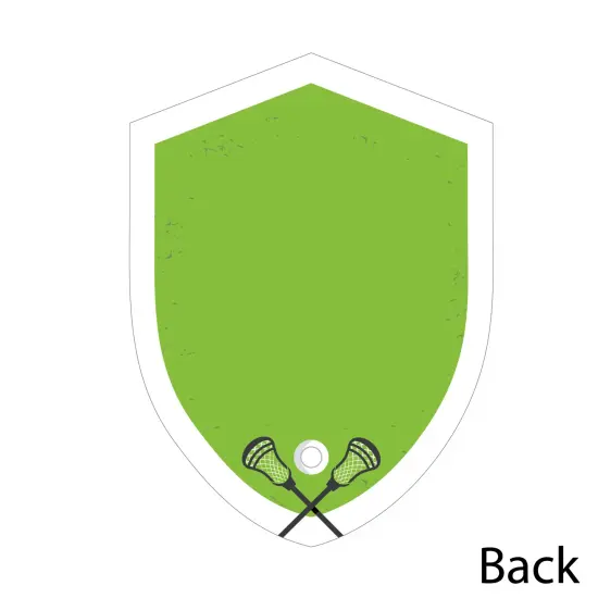 Big Dot of Happiness Lax to the Max Lacrosse Shaped Thank You Cards Party Thank You Note Cards with Envelopes Set of 12 {6}