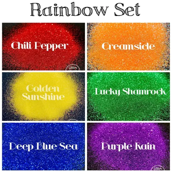 Glitter Rainbow Set by Glitter Heart Co.&trade; {3}