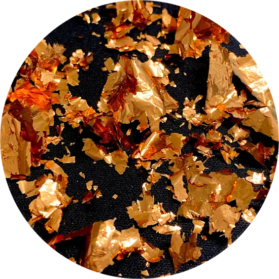 Polyester Glitter - Copper Flakes by Glitter Heart Co.&trade; {1}