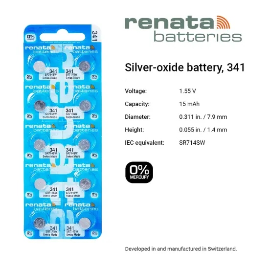 Renata Batteries 341 Watch Battery (5 Pack) {2}