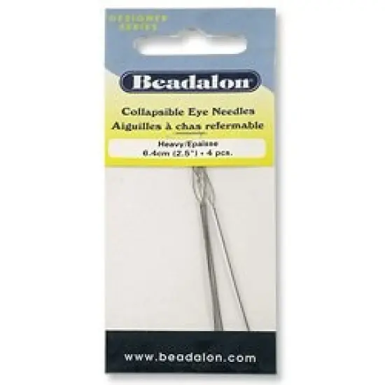 Collapsible Eye Beading Needles Heavy (4-Pcs) {1}