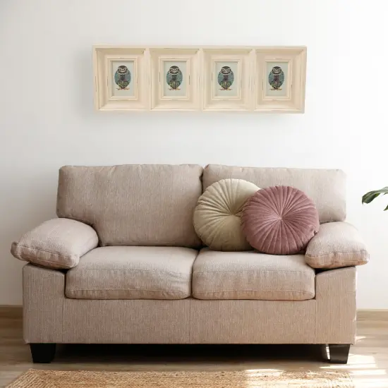 Northlight Weathered 4-Slot Photo Collage Frame - 33" - Cream White {3}