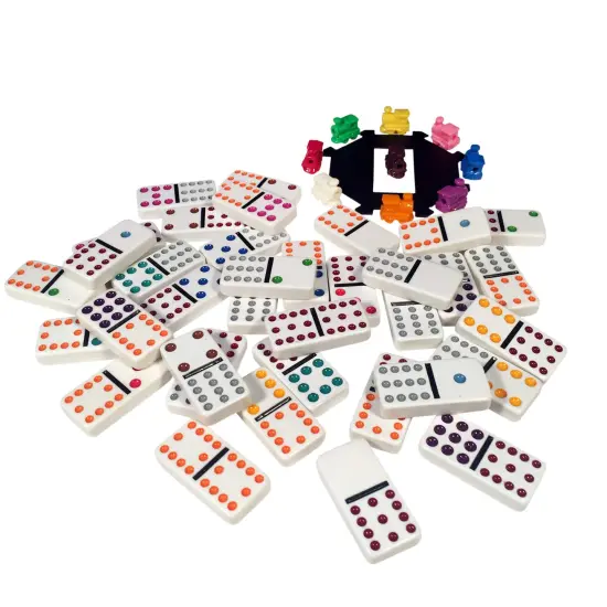 WE Games Mexican Train Dominoes, Double Twelve {3}