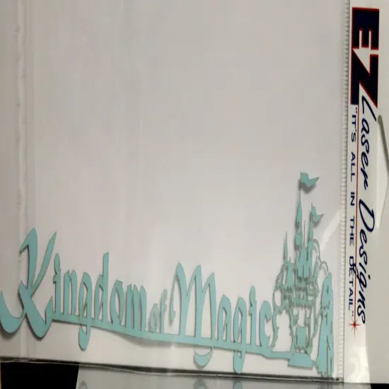 EZ Laser Designs Kindom Of Magic Die-Cut Title Embellishment {1}