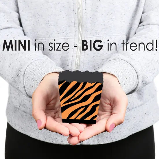 Big Dot of Happiness Tiger Print - Party Mini Favor Boxes - Jungle Party Treat Candy Boxes - Set of 12 {6}