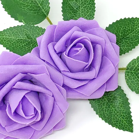 Wrapables Artificial Rose Flower, Real Touch Flowers for DIY Wedding Bouquets and Centerpieces Lilac {3}