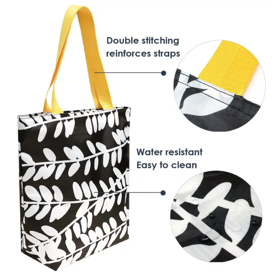 Wrapables Carryall Shopping Travel Tote Bag with Durable Ripstop Polyester - Foldable, Waterproof, and OEKO-TEX Certified Small, Foliage {5}