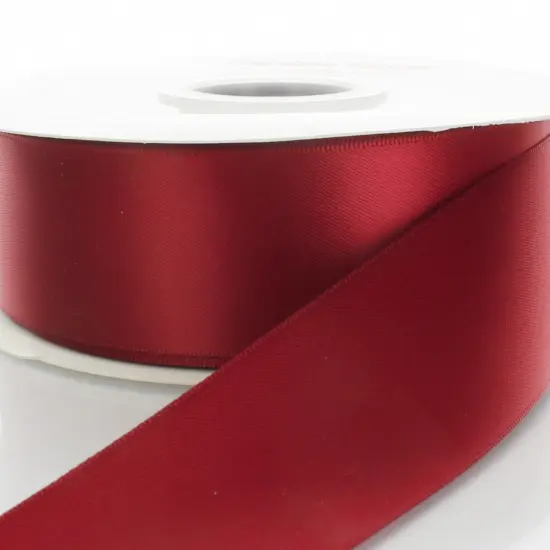 7/8" Double Faced Satin Ribbon Scarlet {1}
