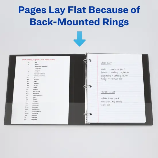 Avery Heavy-Duty View 3 Ring Binder, 3" Slant Rings, Holds 11" x 17" Paper, 1 White Binder (72127) {5}