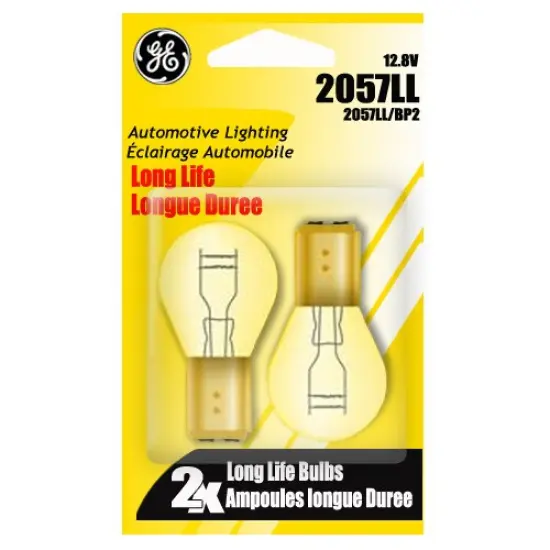 GE2057 - Long Life 27w 12.8v S8 Automotive Lamp - 2 Bulbs {1}