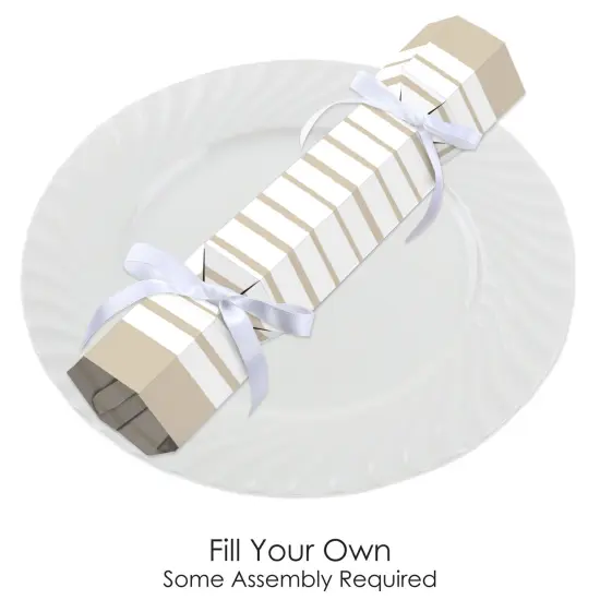 Big Dot of Happiness Tan Stripes - No Snap Simple Party Table Favors - DIY Cracker Boxes - Set of 12 {3}