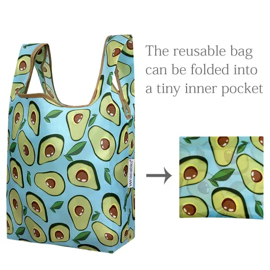 Wrapables JoliBag Collection Reusable Shopping Bag (Set of 2) Avocado {5}