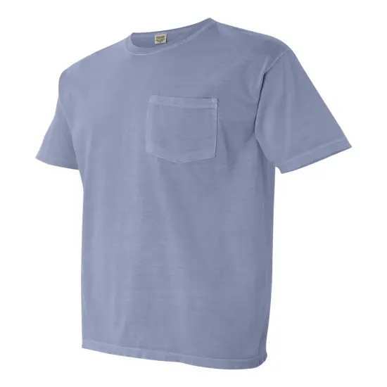 Comfort Colors&reg; Garment-Dyed Heavyweight Pocket Crewneck Short Sleeve T-Shirt Blue spruce {8}