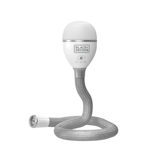 BLACK+DECKER Snake Light, Work Light, 2 Settings, Flexible and Rechargeable (BDCFSL01) {1}