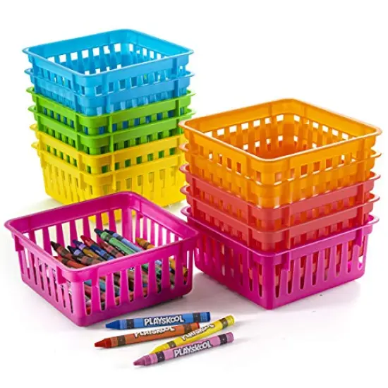 Classroom Storage Baskets Crayon and Pencill Container | Classroom Organization| Storage Basket, Shelf and Desk Organizer | For Classrooms, Office Desk, Small Desk, and Toy Storage {2}