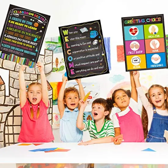 Welcome Classroom Poster Back to School Classroom Decorations Motivational Sign 11 X 14 for Preschool Middle High School Classroom Decor {2}