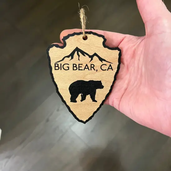 Big Bear California - BLACK Ornament {2}