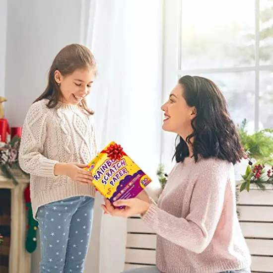 60 Pcs Scratch Paper Art for Kids - Magic Rainbow Scratch Paper Off Set Crafts Supplies Kits Pads Sheets Boards for Party Games Easter Christmas Birthday Gift {4}