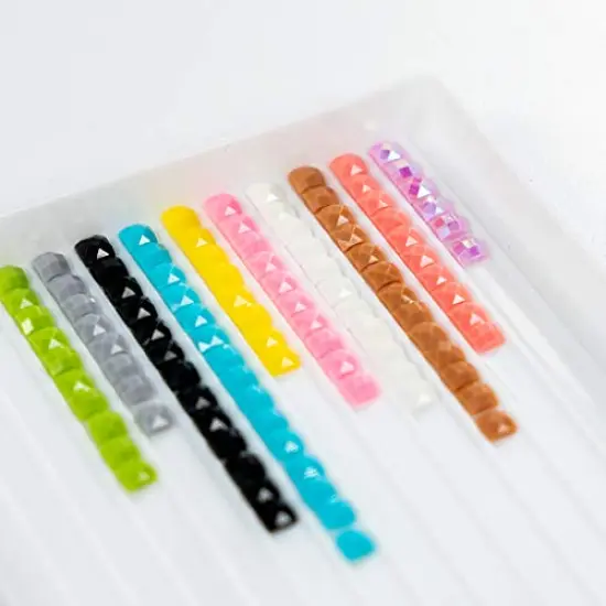 5,000 Pieces Glow in The Dark Diamond Painting Replacement Beads, Resin Square Diamonds Missing Drills Accessories for Diamond Art Accessories (White, Square) {3}