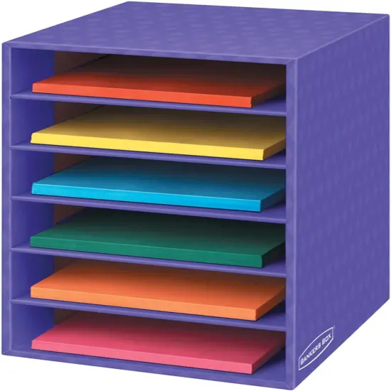 1 Pack Classroom 6 Shelf Organizer File Sorter 18"H X 12"W X 13 1/4"D {5}
