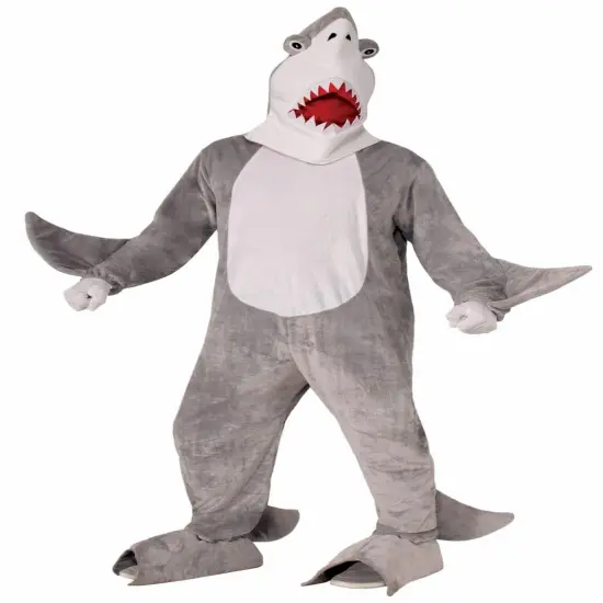 Plush Chomper the Shark Adult Costume One Size Fits Most {1}