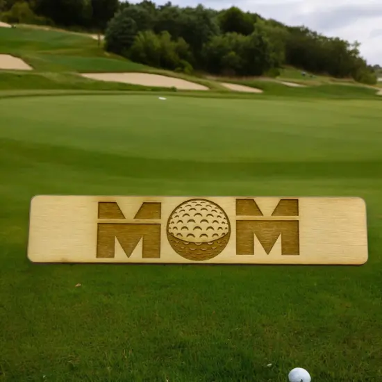 Bookmark - Golf Mom - Birch wood {3}