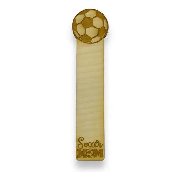 Bookmark - Soccer Mom - Birch wood {1}