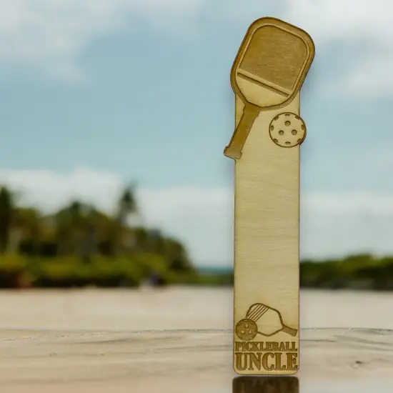 Bookmark - Pickleball Uncle - Birch wood {4}