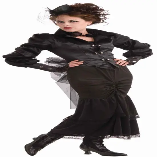 Steampunk Jacket w/Sheer Netting &Skirt Costume Adult Size Standard {1}
