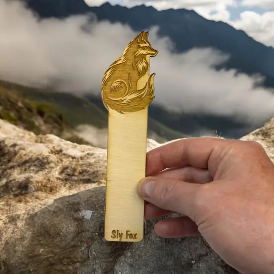 Bookmark - Sly Fox - Birch wood {5}