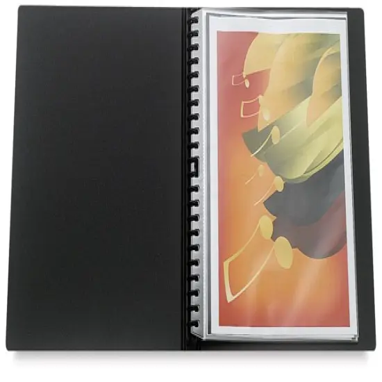 Itoya Art Profolio Multi-Ring Mini Binder - 8 1/2" x 11", Black, Portrait {2}