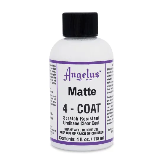 Angelus 4-Coat Urethane Clear Coat - Matte, 4 oz, Bottle {1}