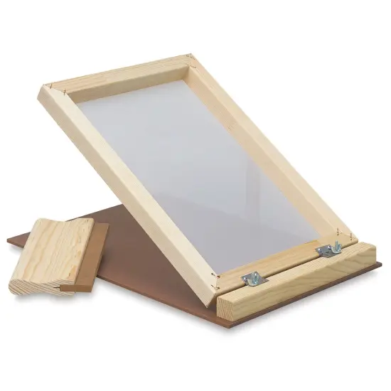 Standard Grade Screen Printing Unit - 12" x 18", Unit with 9" Squeegee {1}