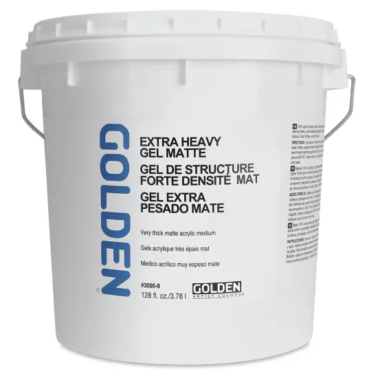 Golden Extra Heavy Acrylic Gel Medium - Matte, 128 oz tub {1}