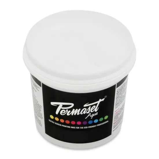 Permaset Aqua Fabric Ink - Standard White, Liter {1}