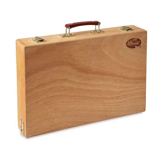 Utrecht Wooden Acrylic Paint Box w/Palette {1}