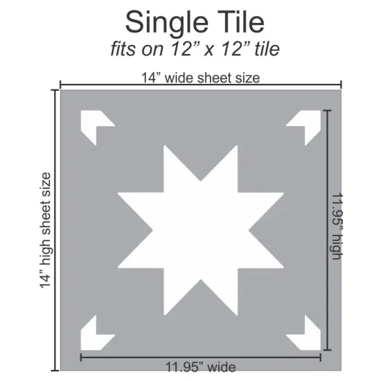 Farmhouse Stars 2 Wall Stencil {4}